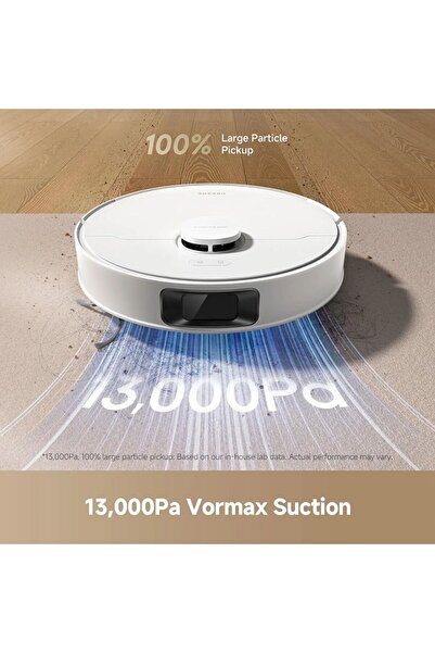 Dreame مكنسة كهربائية روبوتية D20 Plus | بطارية 5,200 مللي أمبير/ساعة | تحكم صوتي وتطبيق | سعة 5 لترات