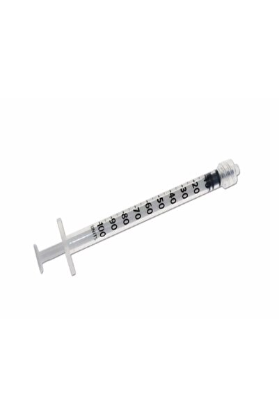 1 cc Kilitli Luerlock Enjektör Iğnesiz Vet. 10 Adet