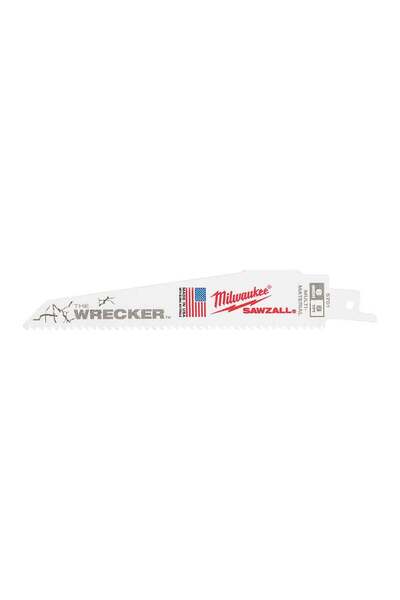 Milwaukee 6 x 7/11 Demolıtıon Bi-Metal Kılıç Testere Bıçağı 150 mm 5 Adet