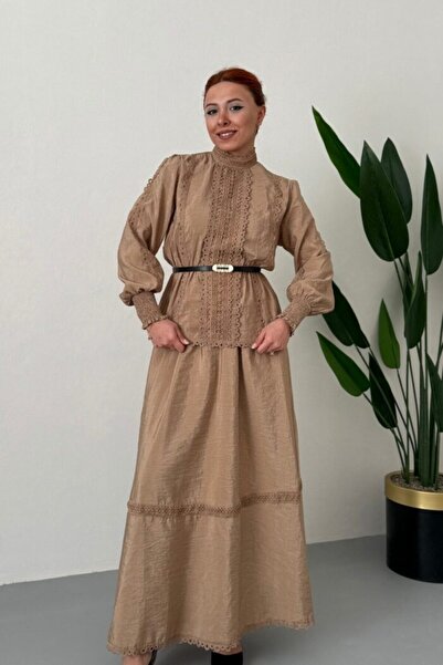 RALE FASHİON Fisto Dantelli Etekli Takım