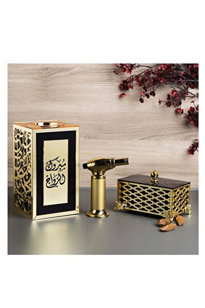 Story of candle Incense Burner Set with Storage Box 'Congratulations on the Wedding' with Moroccan Oud and Luxury Li