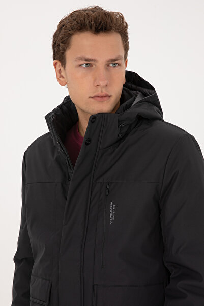U.S. Polo Assn. Men's Black Coat 50310301-Vr046