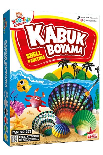 Kabuk Boyama Seti | Shell Painting | Eğitici Sanat ve Hobi Aktivite Seti
