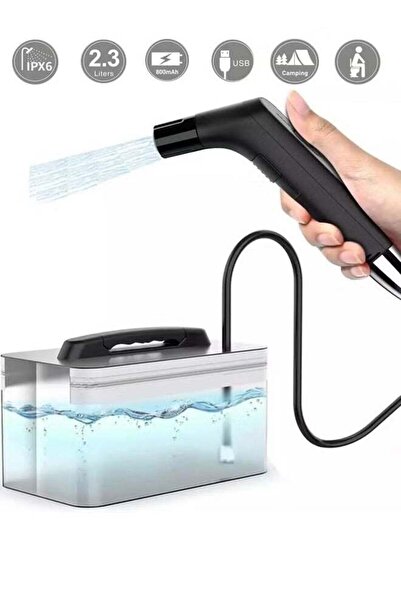 VALUE Portable electric bidet with 1.2m hose and 2.3L container - rechargeable, compact