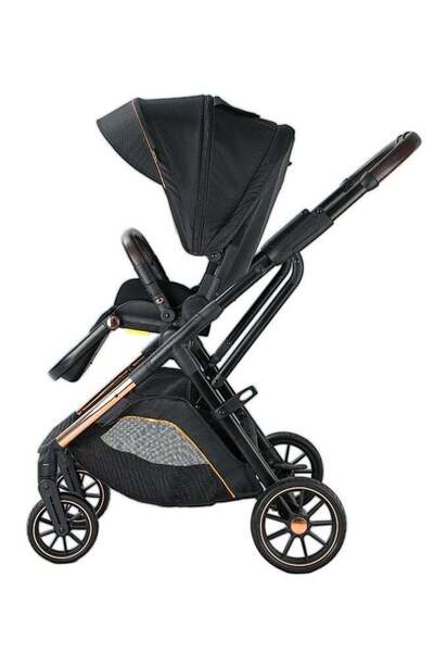 hibobi Luxury High Landscape Reversible Baby Stroller, One-Click Fold