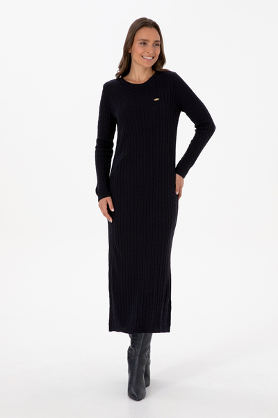 U.S. Polo Assn. Kadın Lacivert Triko Elbise 50313835-VR033