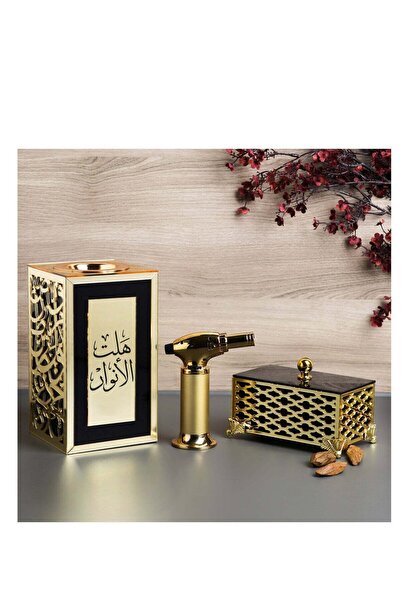 Story of candle Hikaya Candle Incense Burner with Storage Box 'Halat Al-Anwar', Moroccan Oud and Luxury Lighter
