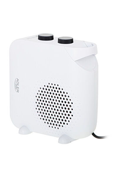 adler Aeroterma AD7748 2000W, 2 trepte caldura, ventilator, termostat, protectie supraincalzire, alb