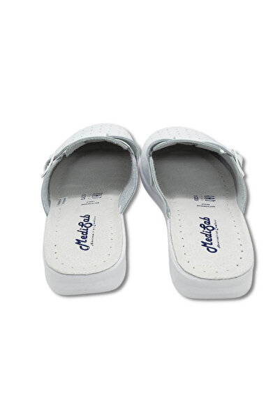 MediSab Clogs, natural leather, white, men's size 44