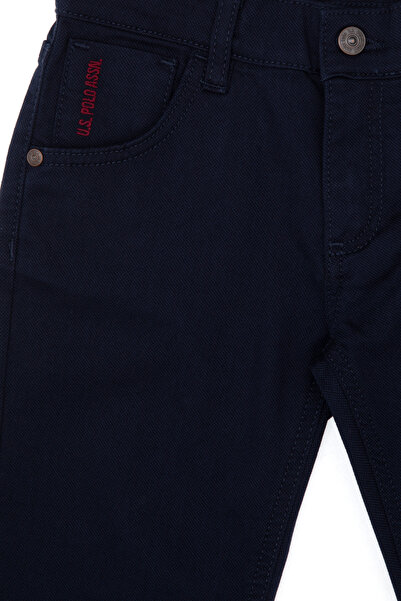 U.S. Polo Assn. Boy's Navy Blue Canvas Trousers 50317206-Vr033