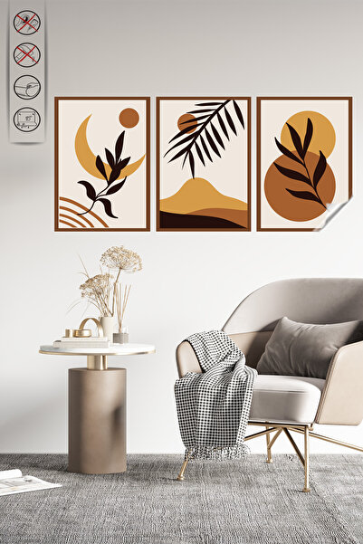 Akıllı Kağıt Statik Tutunma Özellikli Tablo - Poster Modern (Model- 10)