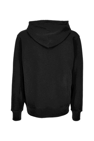 Versace Men's Felpe Serigrafiche Hooded Printed Sweatshirt - Black