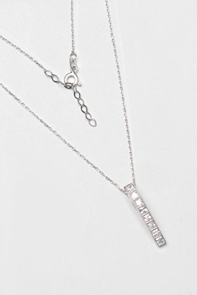 So CHIC... Orelia 18 Ayar Beyaz Altın Kaplama 42 Cm Gümüş Kolye