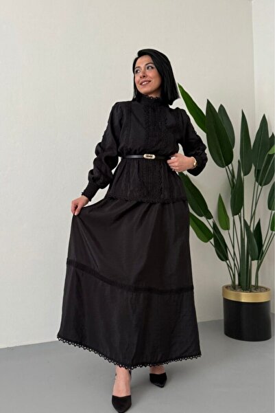 RALE FASHİON Fisto Dantelli Etekli Takım