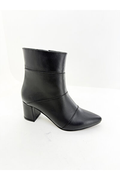 Deripabuc Genuine Leather Black Women's Leather Boots Dp02-1206