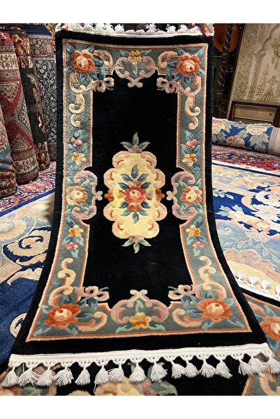 RD RAMAZAN DAĞ EL HALI SANATI El Dokuma Kabartmalı Çin Halısı Ebat 140x70