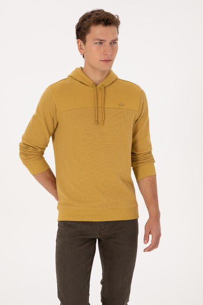 U.S. Polo Assn. Men's Mustard Sweatshirt 50315526-Vr151