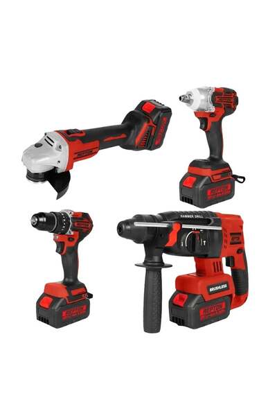 Genel Markalar RP-1380 Akülü Kombo 4'Lü Set Kömürsüz 20V 5 Ah