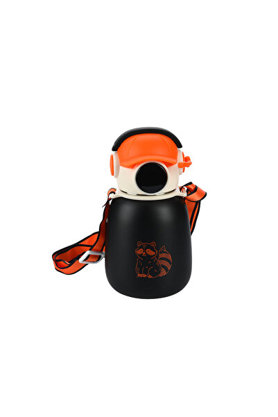 Titiz Gamer Termos Matara 500 ml Paslanmaz Çelik Pipetli Suluk (5 Yaş Üstü) Çocuk Suluğu 10 x 18 cm