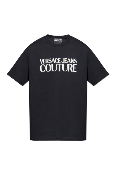 Versace Men's Maglıetta Serigrafiche T-Shirt - Black