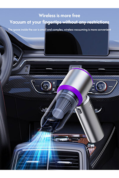 Generic Wireless Car Vacuum Cleaner and Air Duster 16000pa Handheld Vacuum Air Blow Powerful Brushless Motor
