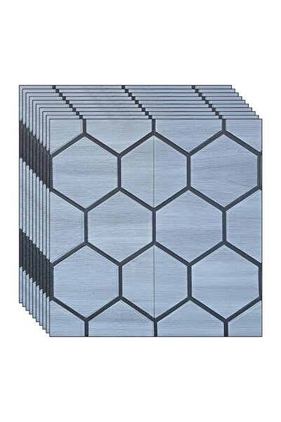 NEXTLY 3D Self-Adhesive Wall Panels, Waterproof, 50-piece Set, Grey, Code 7373-33