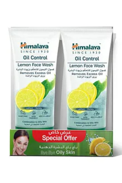 Himalaya Oil Clear Lemon Face Wash Pack of 2 - 150ml each