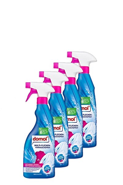 DOMOL Leke Çıkarıcı Sprey Yıkama Öncesi Oxi Güç 750 Ml (4 Adet)