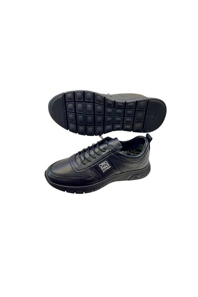 SULA Men's Rubber Lace-Up Inner and Outer Surface Genuine Leather Stitched Rubber Sole