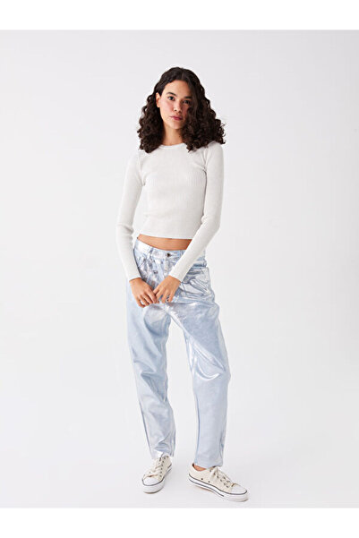 LC Waikiki Crew Neck Crop Women's Knitwear Sweater