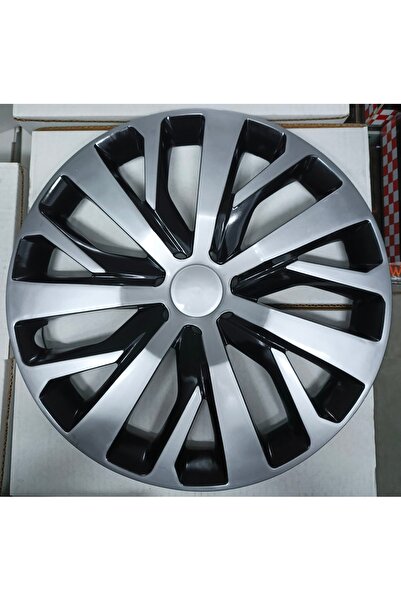 Universal Peugeot Rifter Uyumlu 16"inç Çift renk Jant Kapağı 4'lü Takım, Amblem Hediyeli