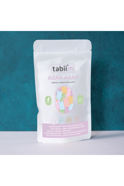 Tabii Store Tabii'm Agar Agar Tozu 250 Gr (Bitkisel Jelatin Alternatifi)