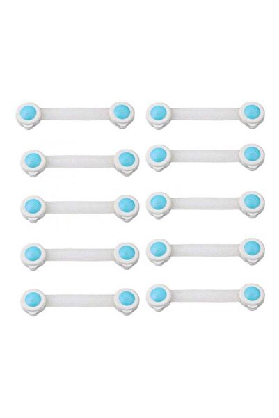 Yailla Generic 10 Pcs Baby Children Kids Safety Care Plastic Blue-white