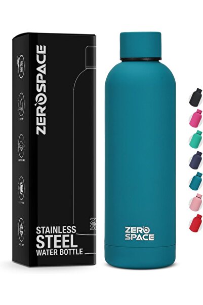 Generic ZeroSpace Stainless Steel Water Bottle, 750ml Double Wall Insulated (Ocean Blue)