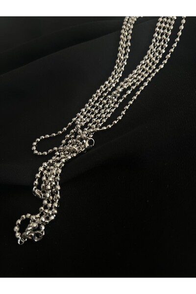 Chichita Jewelry Rodyum Kaplama Gümüş Renk Dorika Model Xuping Kolye 50cm