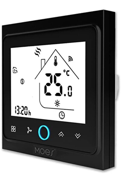 MOES جهاز تحكم ذكي في درجة حرارة مكيف الهواء، يعمل بتقنية واي فاي، يدعم تويا/سمارت لايف، أليكسا وجوجل هوم، أنبوبين، 220 فولت