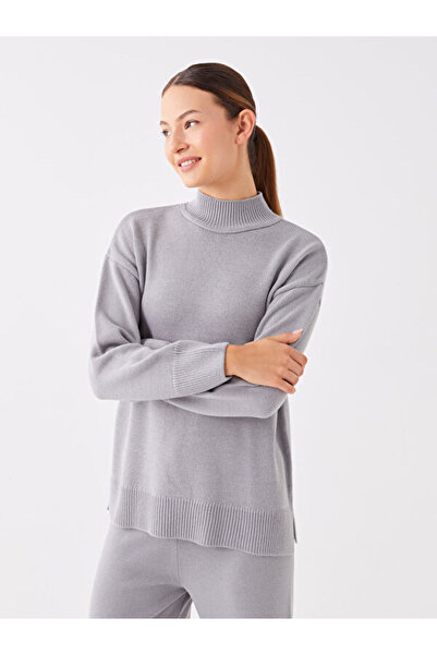 LC Waikiki Half Turtleneck Oversize Women's Knitwear Sweater