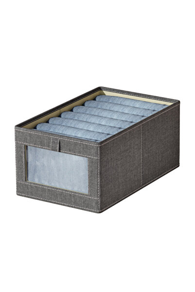 Generic 3 Pieces Foldable Closet Storage Organizer Washable Closet Storage Box with Carrying Handles Toy Org