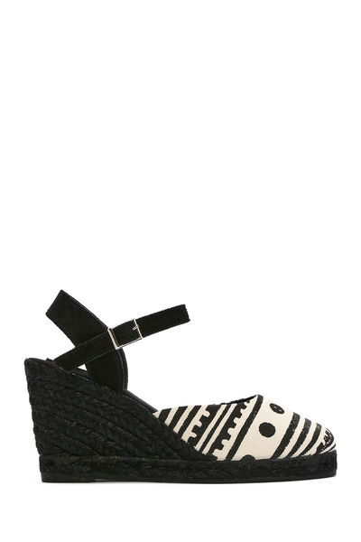 Karma Kastamonu Taş Baskı Kadın Dolgu Topuklu Espadril