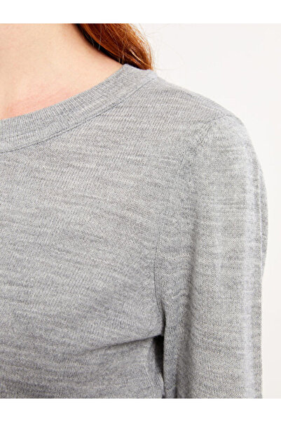 LC Waikiki Crew neck solid long sleeve women knitwear sweater