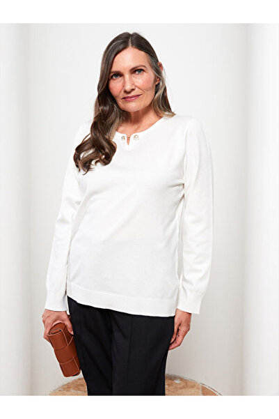 LC Waikiki Crew neck solid long sleeve women knitwear sweater