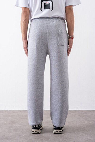 gothamvibes Men's Baggy Chill Gray Sweatpants