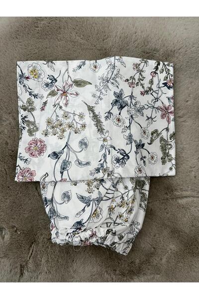 Doğa 100% Cotton Poplin Fabric Fitted Sheet 100X200 Pillowcase 50X70