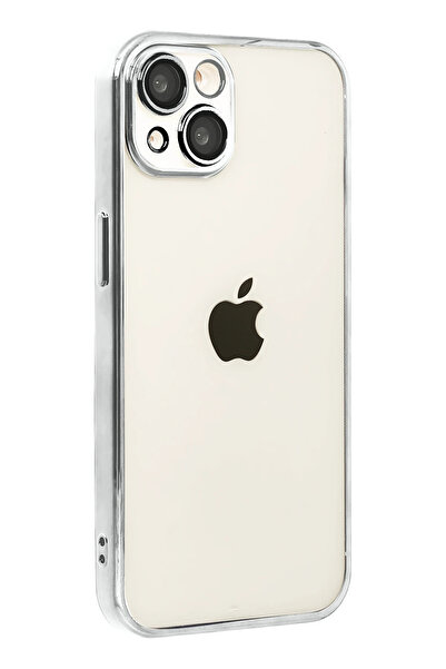 NewFace تيك ام آر تي ابل ايفون 15 سيليكون مع عدسة (121440) - فضي