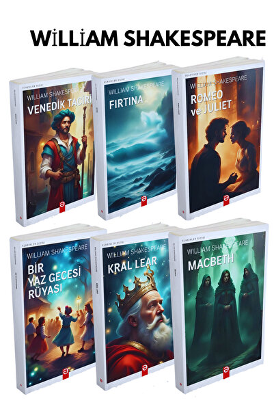 Kızıl Panda Yayınevi William Shakespeare (6 kitap)