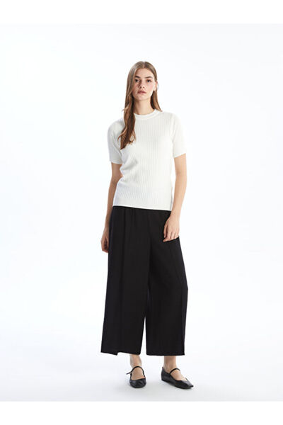 LC Waikiki Crew Neck Textured Women's Knitwear Sweater