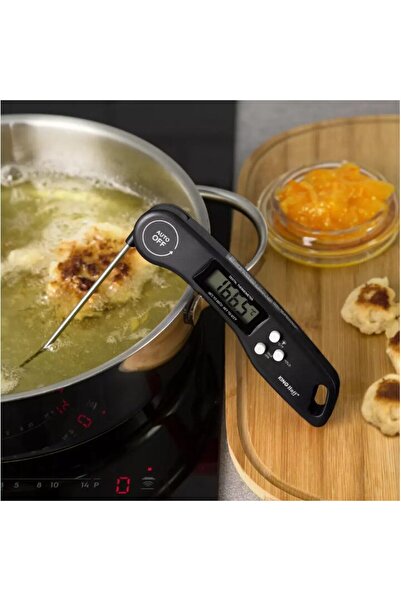 Kinghoff Electronic kitchen thermometer, black,