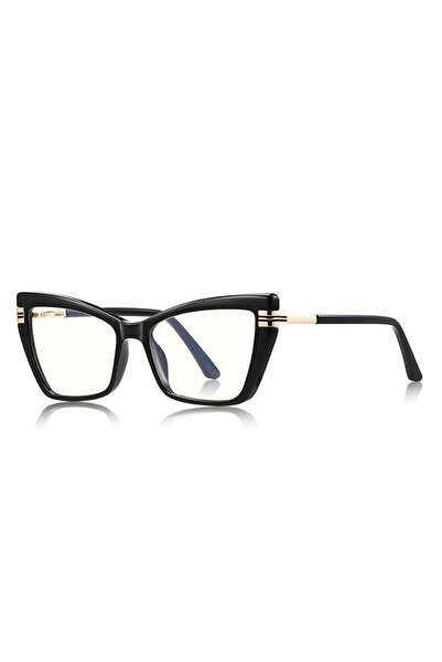 Techsuit Ochelari de vedere antireflexivi pentru femei, negri (2263)