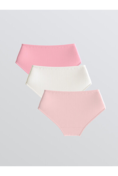LC Waikiki Vizyon New Season Basic Girls' Underwear 3-Piece Set