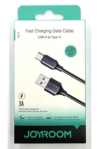 3A Hızlı Şarj Veri Kablosu USB-A to Type-C